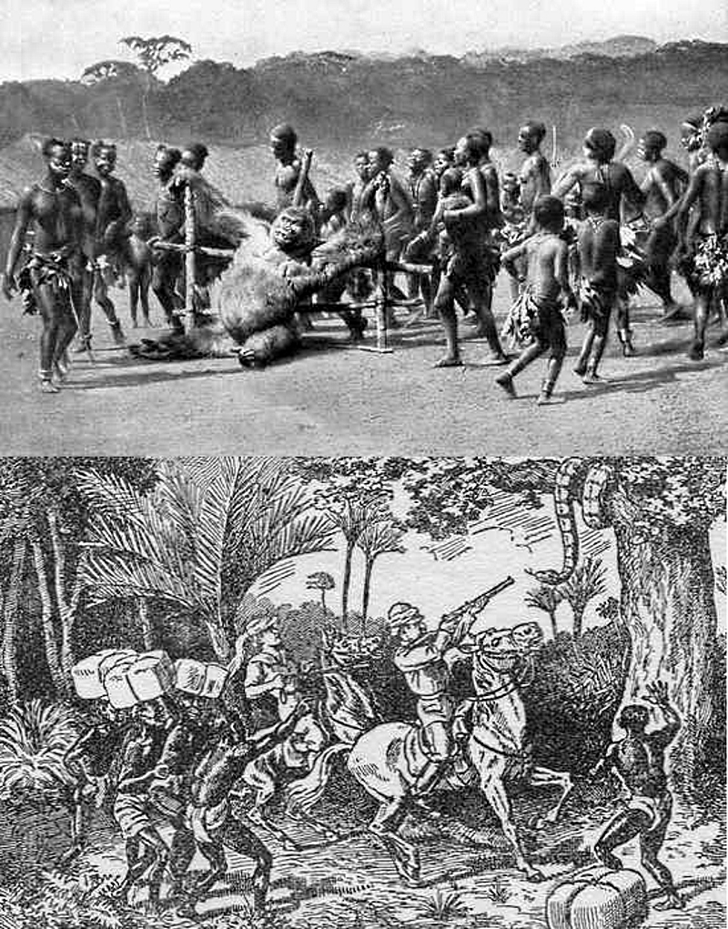 zeichnung von xylograph a kretzschmar aus buch meine hochzeitsreise kamerun neuausgabe kuuuk verlag 2026